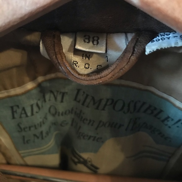 Vintage Leather Bomber Jacket - Picture 3 of 3